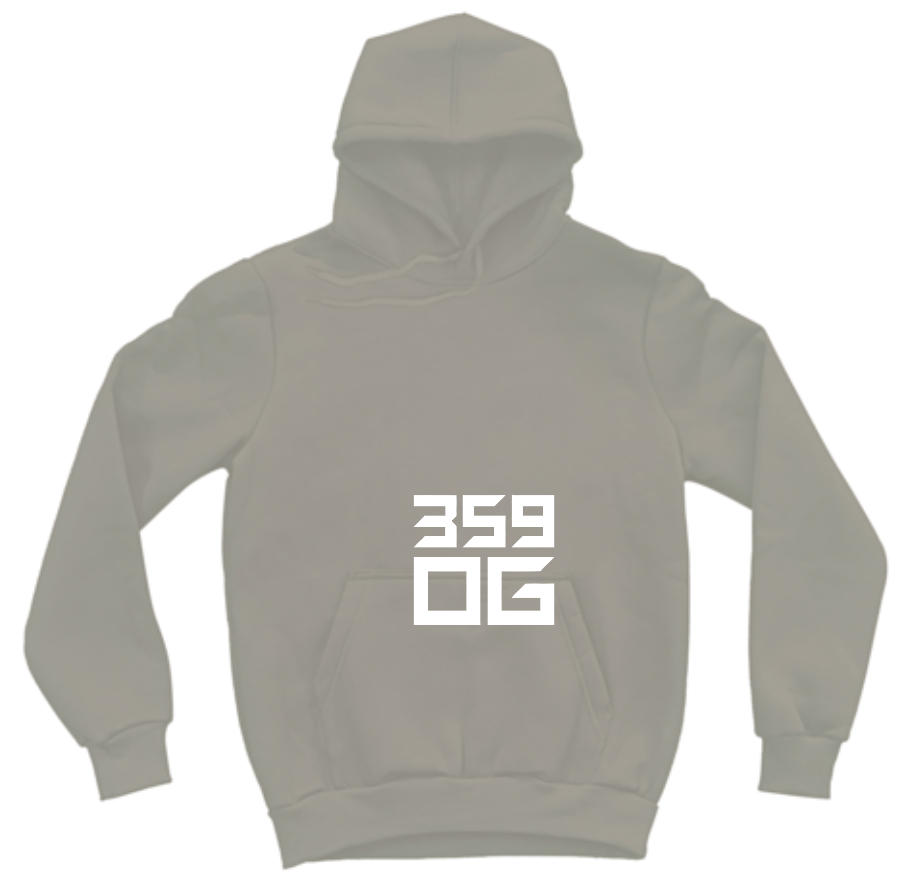 359OG Oversized Hoodie Бежово — отпред