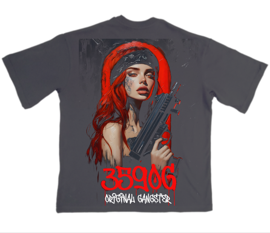 359OG Tee Girl Gun гръб