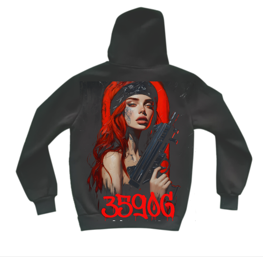 359OG Hoodie Girl Gun гръб