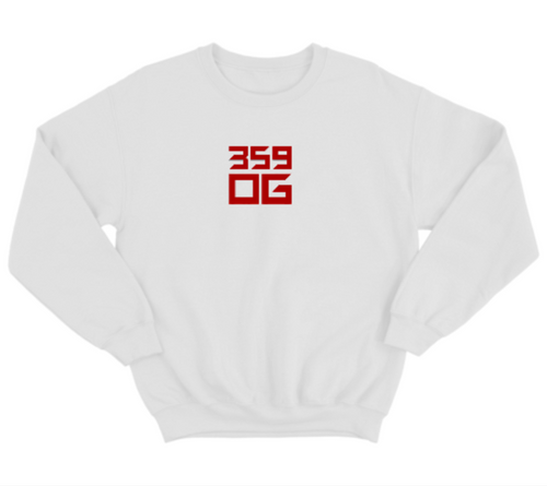 бяла блуза 359OG, лого отпред