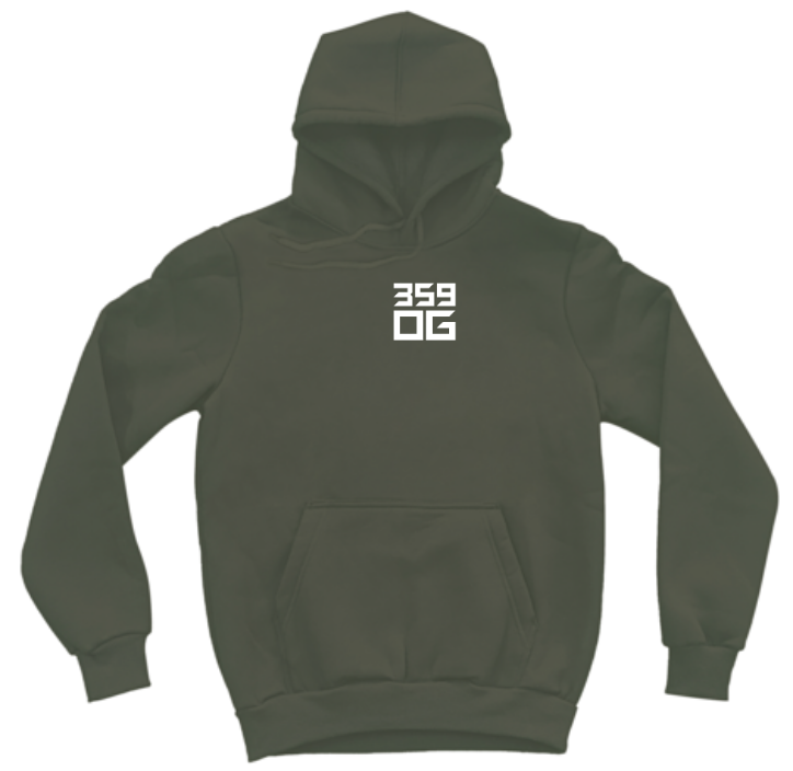 359OG Oversized Hoodie - Маслинено зелено