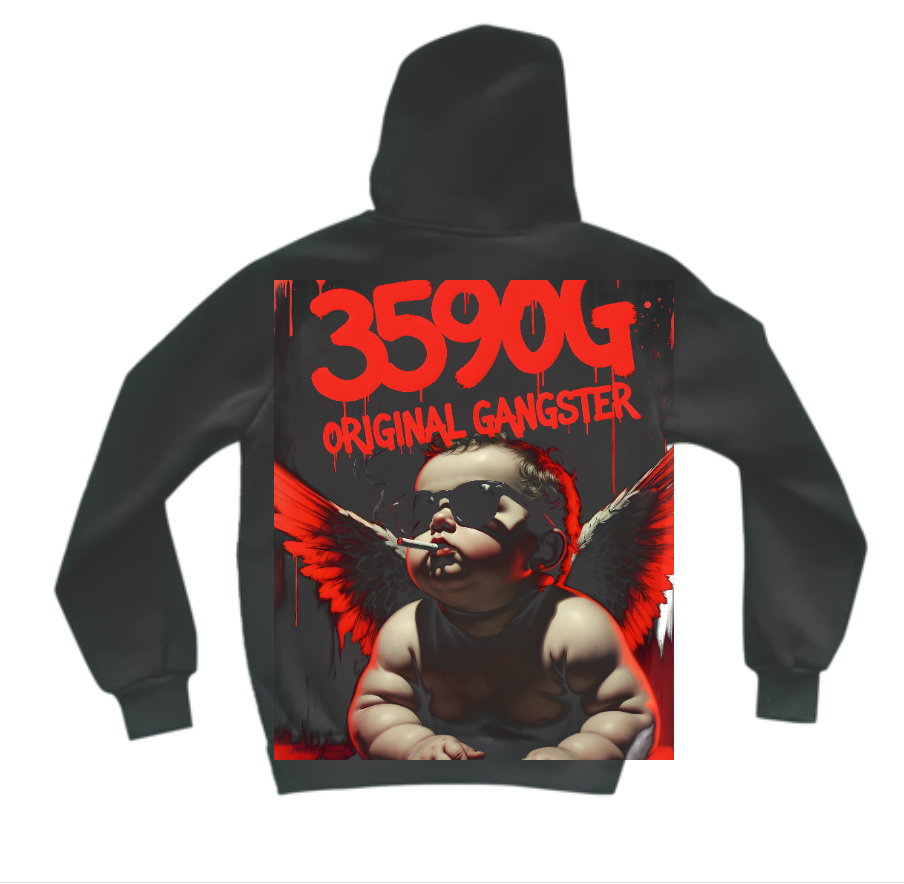 359OG Hoodie Baby Red гръб