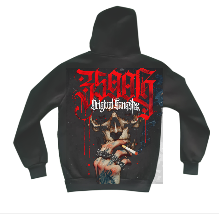 359OG Hoodie Skull Hand гръб