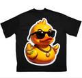Черна оувърсайз тениска 359OG Boss Duck — гръб
